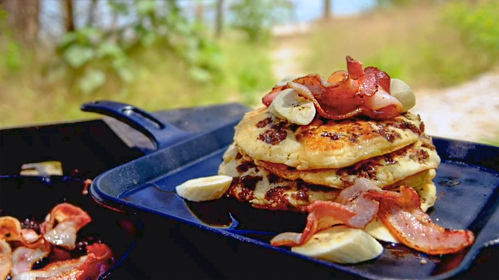 Hairy Bikers' American pancakes with sausage recipe - BBC Food