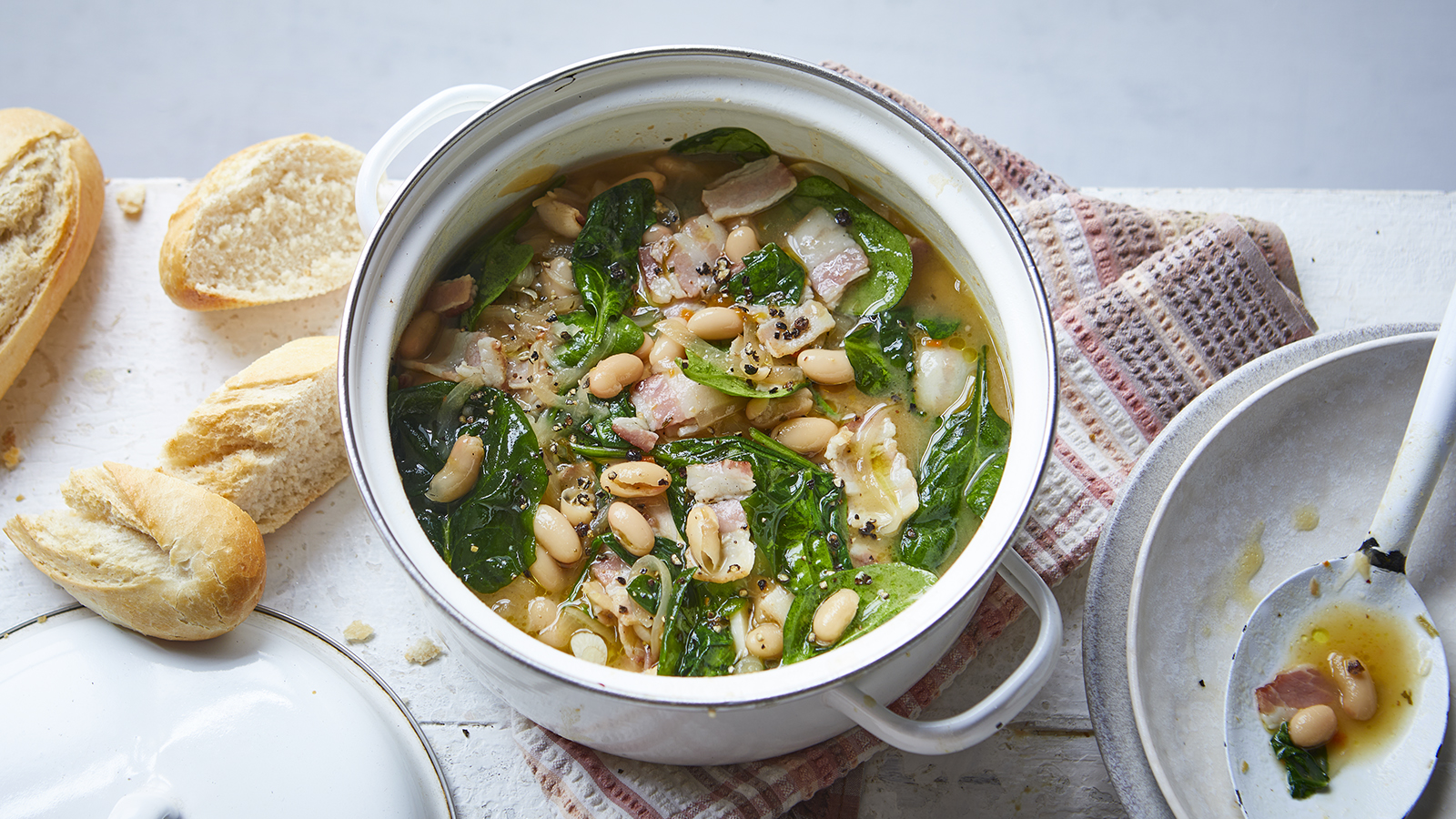 Bacon and white bean stew-image
