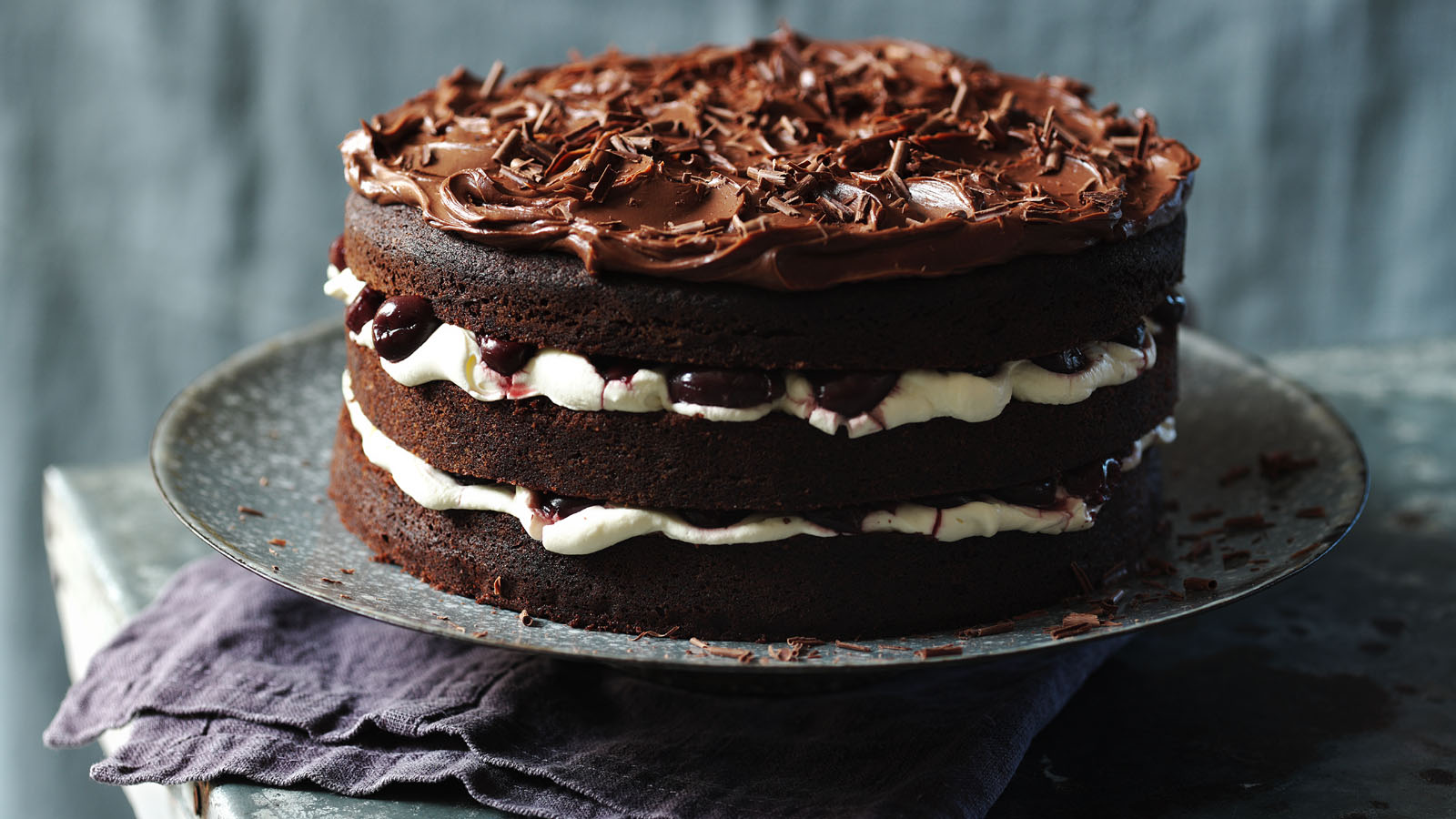 Eggless Black Forest Cake recipe - Spices N Flavors