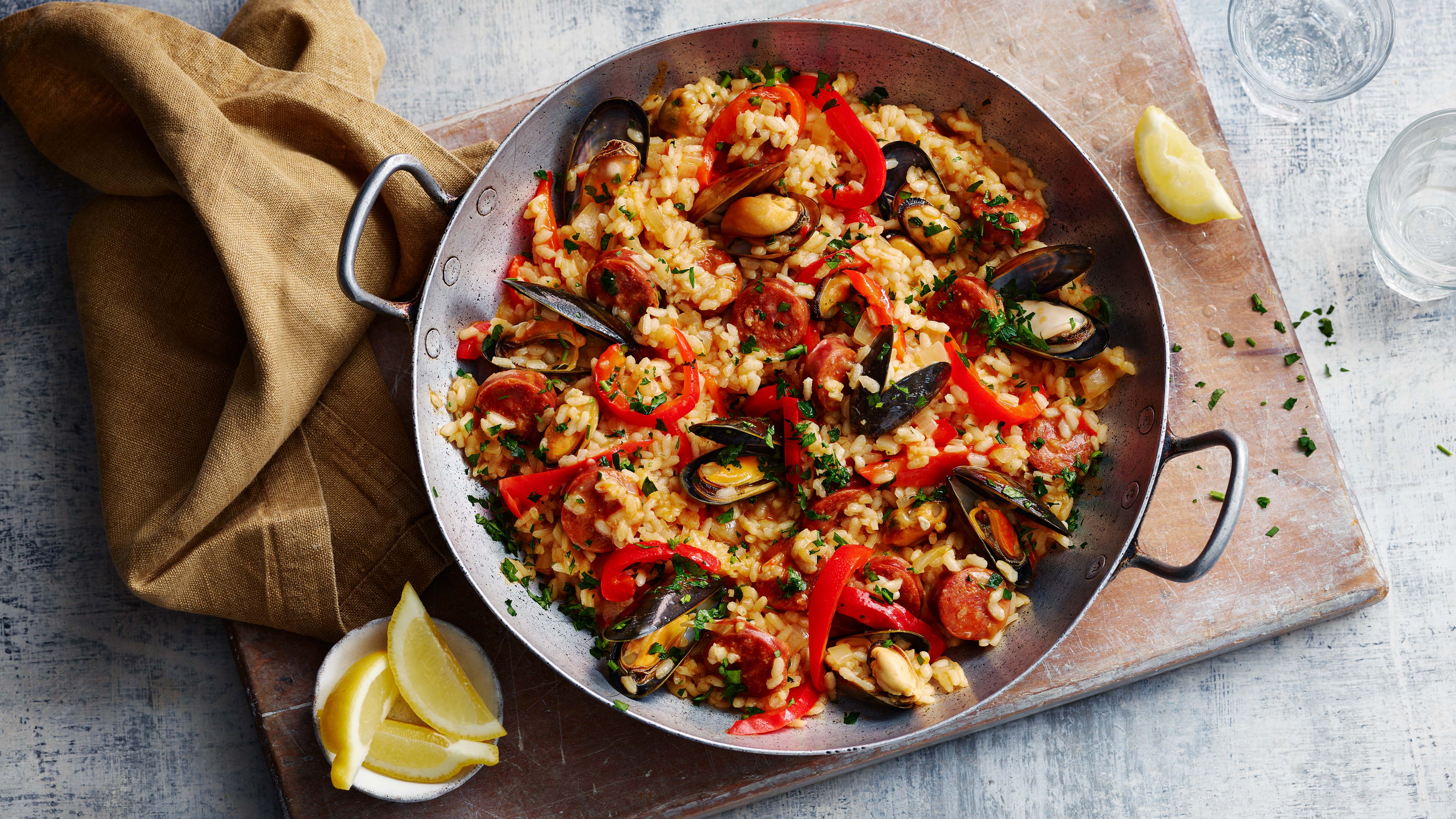 Chicken And Chorizo Paella Recipe Bbc Food