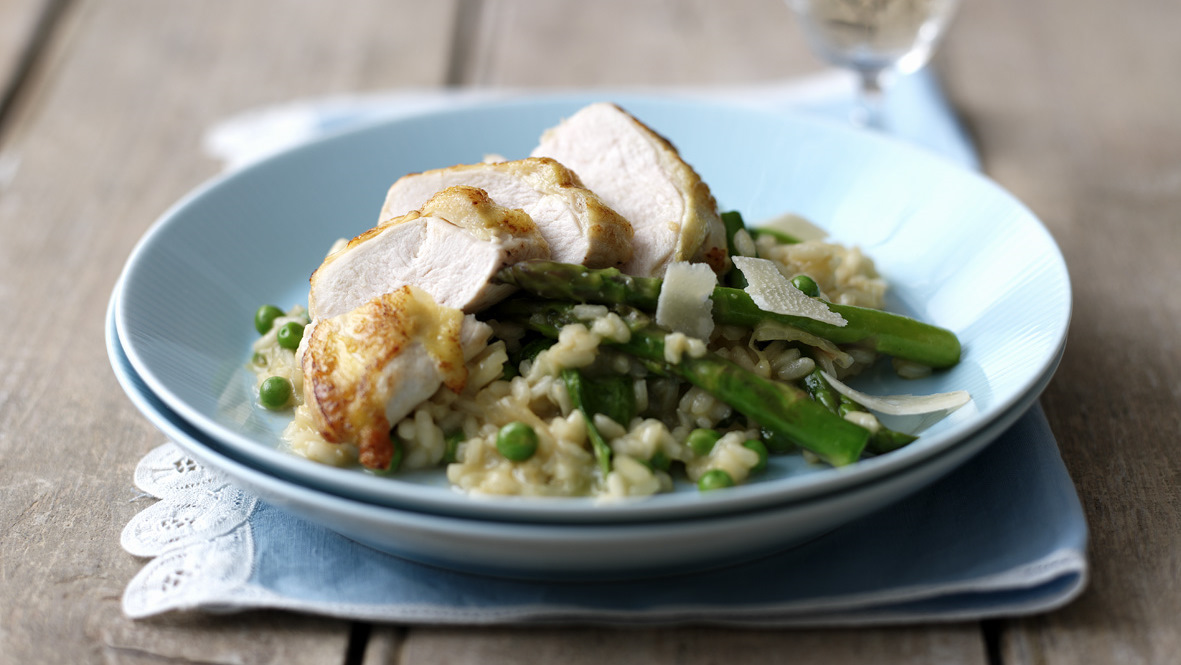 Chicken And Pea Risotto - Daisies & Pie