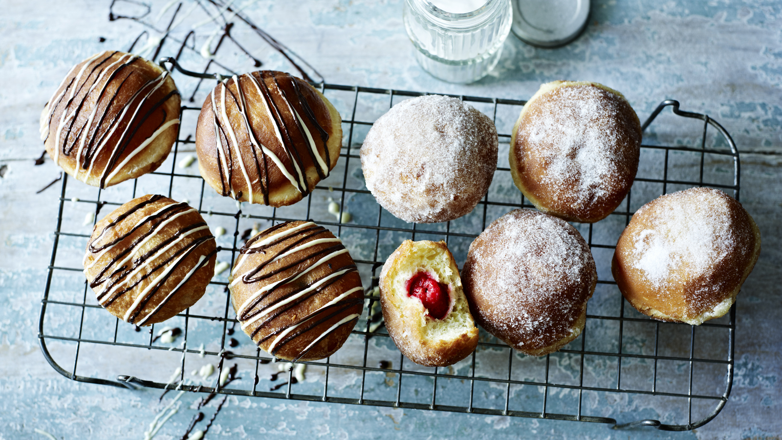 Chocolate And Raspberry Doughnuts Recipe Bbc Food