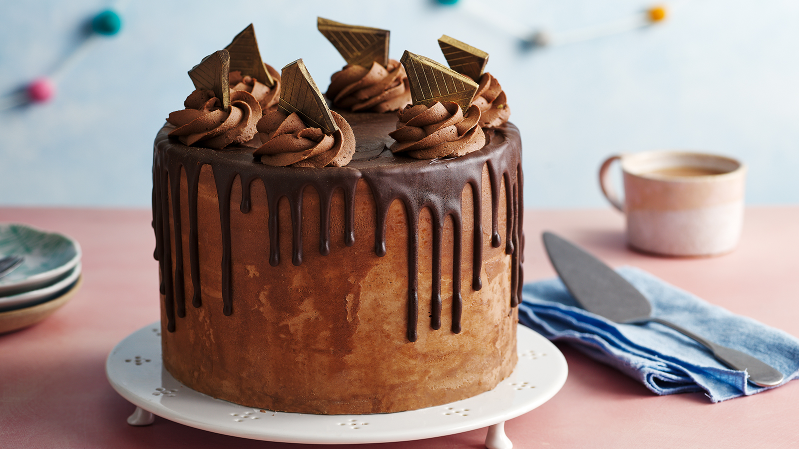 Chocolate drip cake recipe - BBC Food