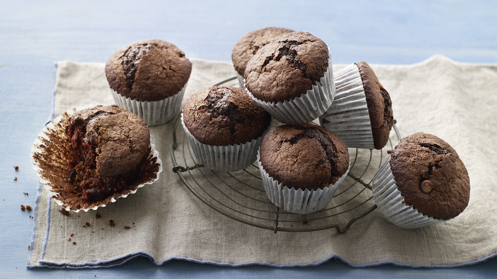 Chocolate Chunk Muffins from a Cake Mix | Walking on Sunshine Recipes