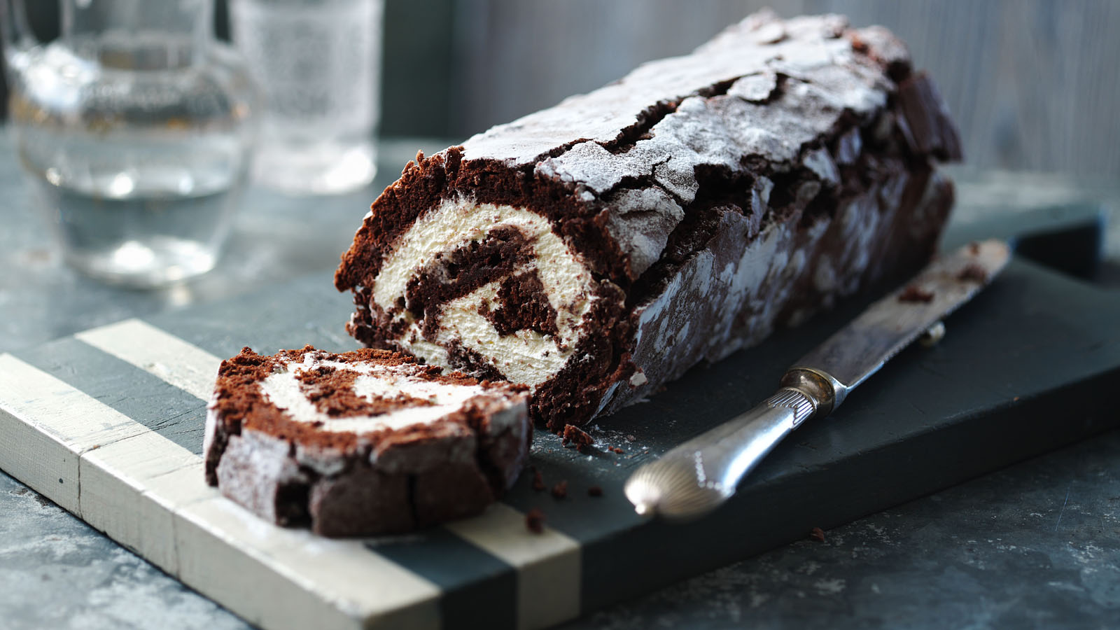 Chocolate and Chestnut Yule Log - Del's cooking twist