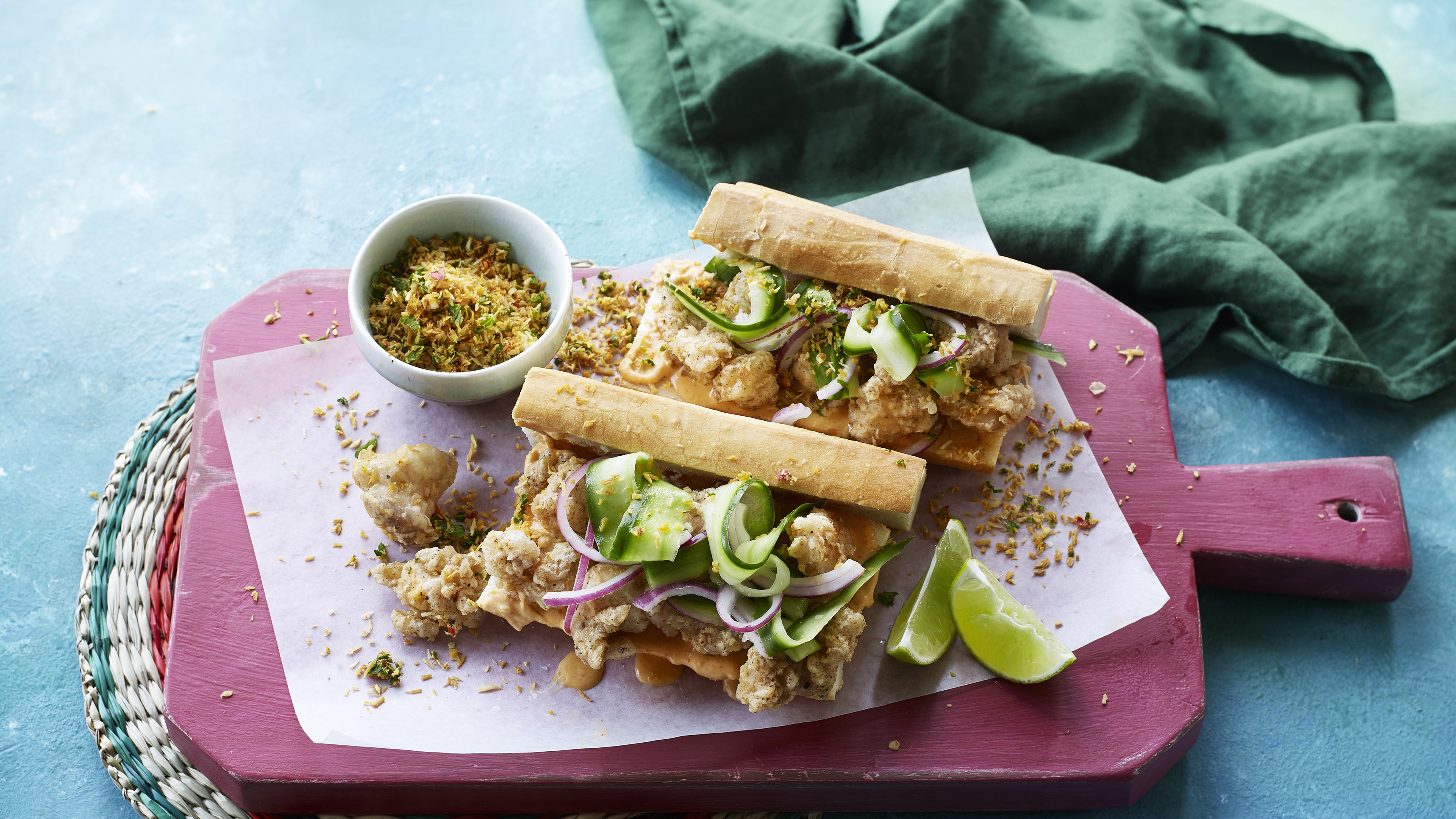Fried chicken po'boy-image