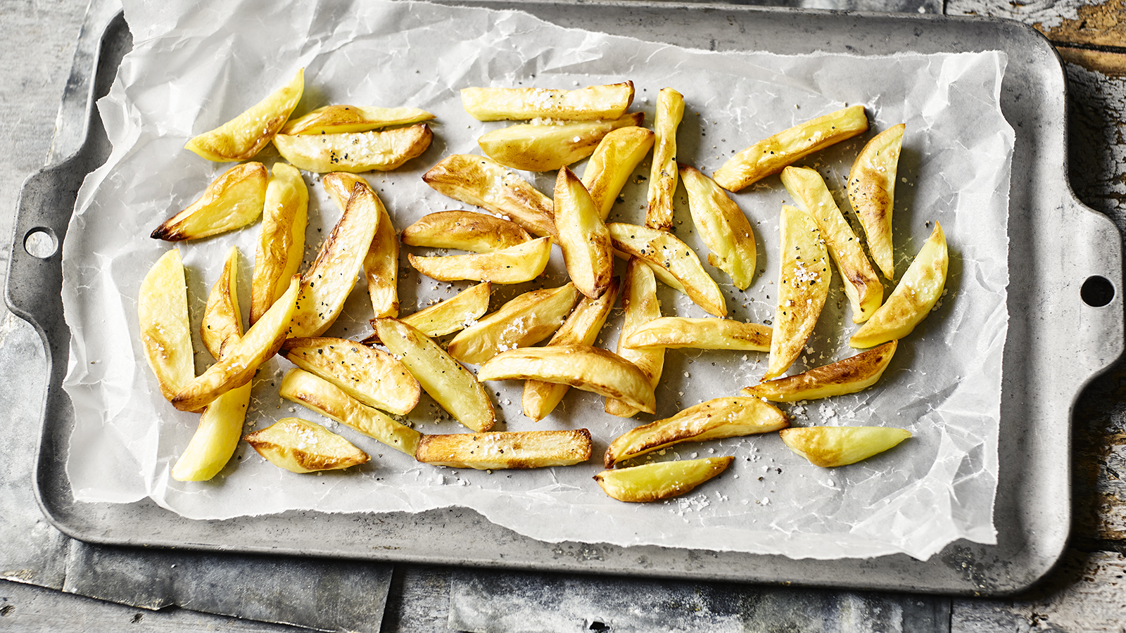 Healthy oven chips