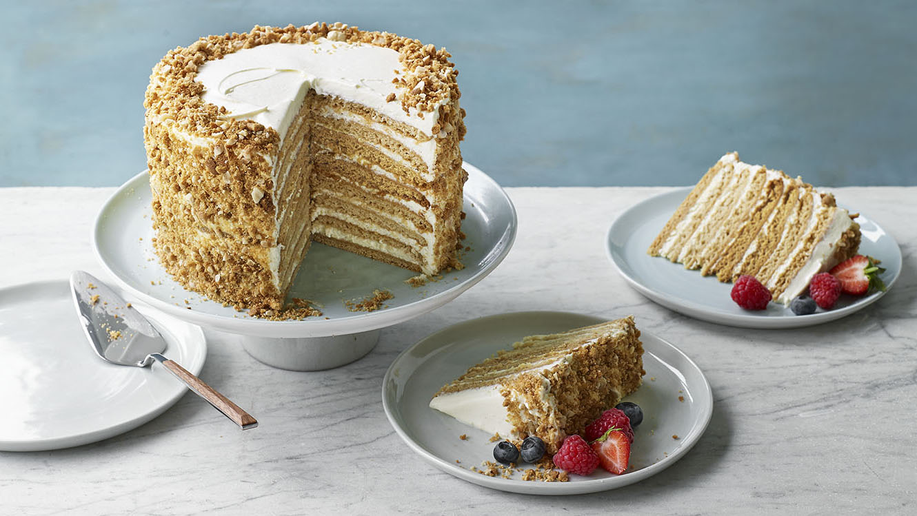 Recipe: Pear & Honey Caramel Naked Cake | Stuff.co.nz