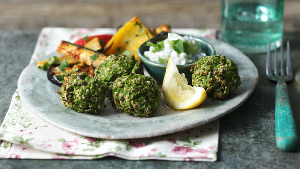 Edamame falafel -image
