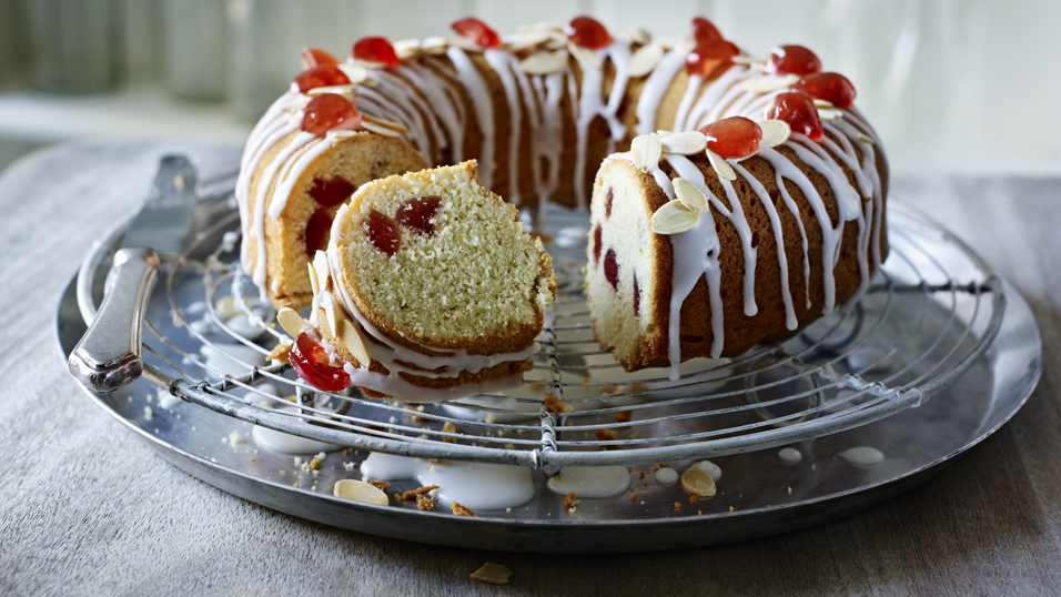 Cherry & marzipan cake recipe | Good Food