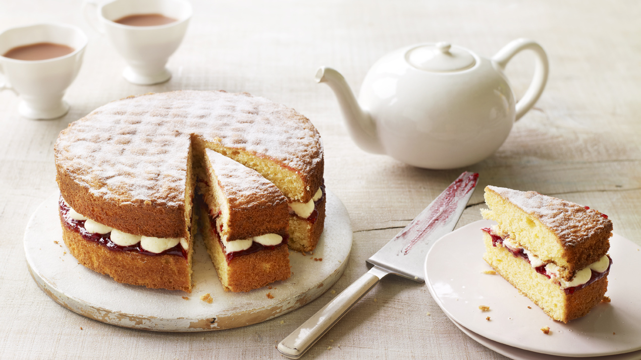 Mary’s Victoria sandwich with buttercream