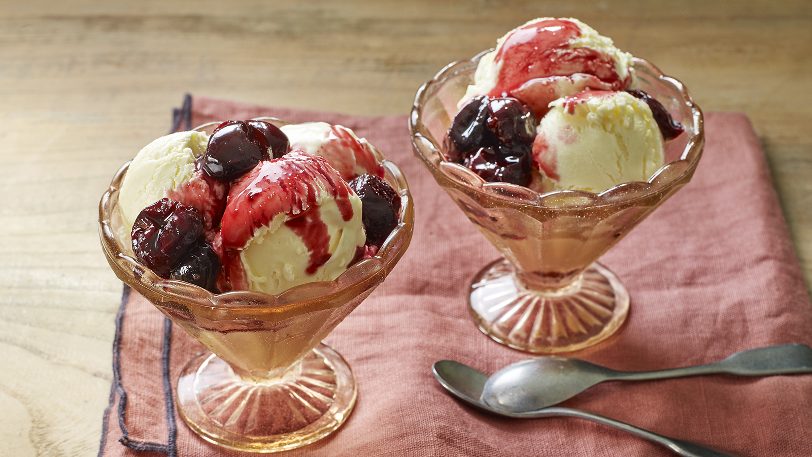 No-Churn Cheesecake Ice Cream, Cherries Jubilee Recipe - Bbc Food