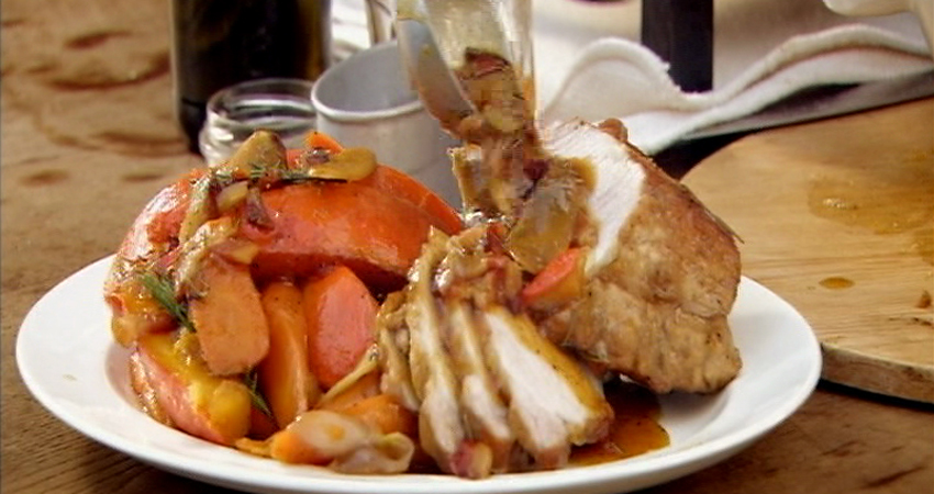 Pork fillet with honey and ginger-image