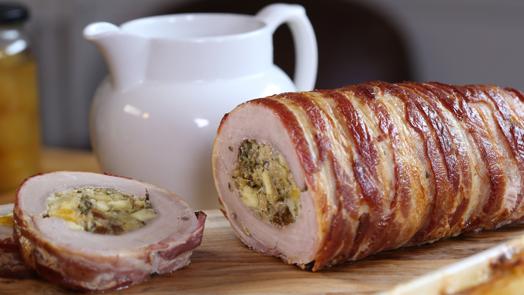 stuffed roast pork loin