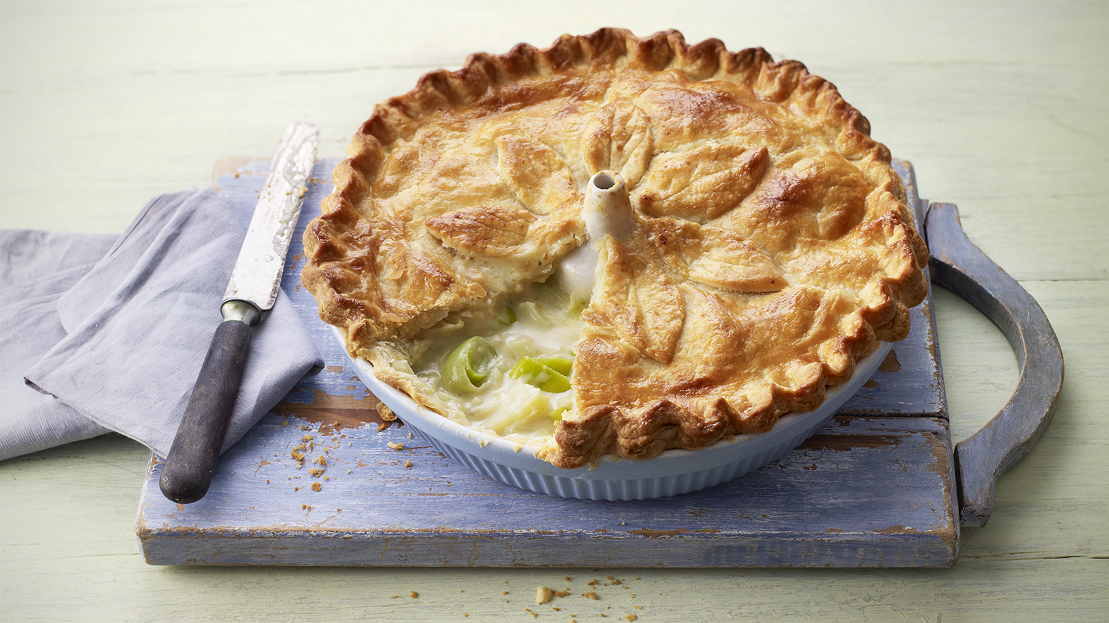 Potato Leek And Cheese Pie Recipe Bbc Food