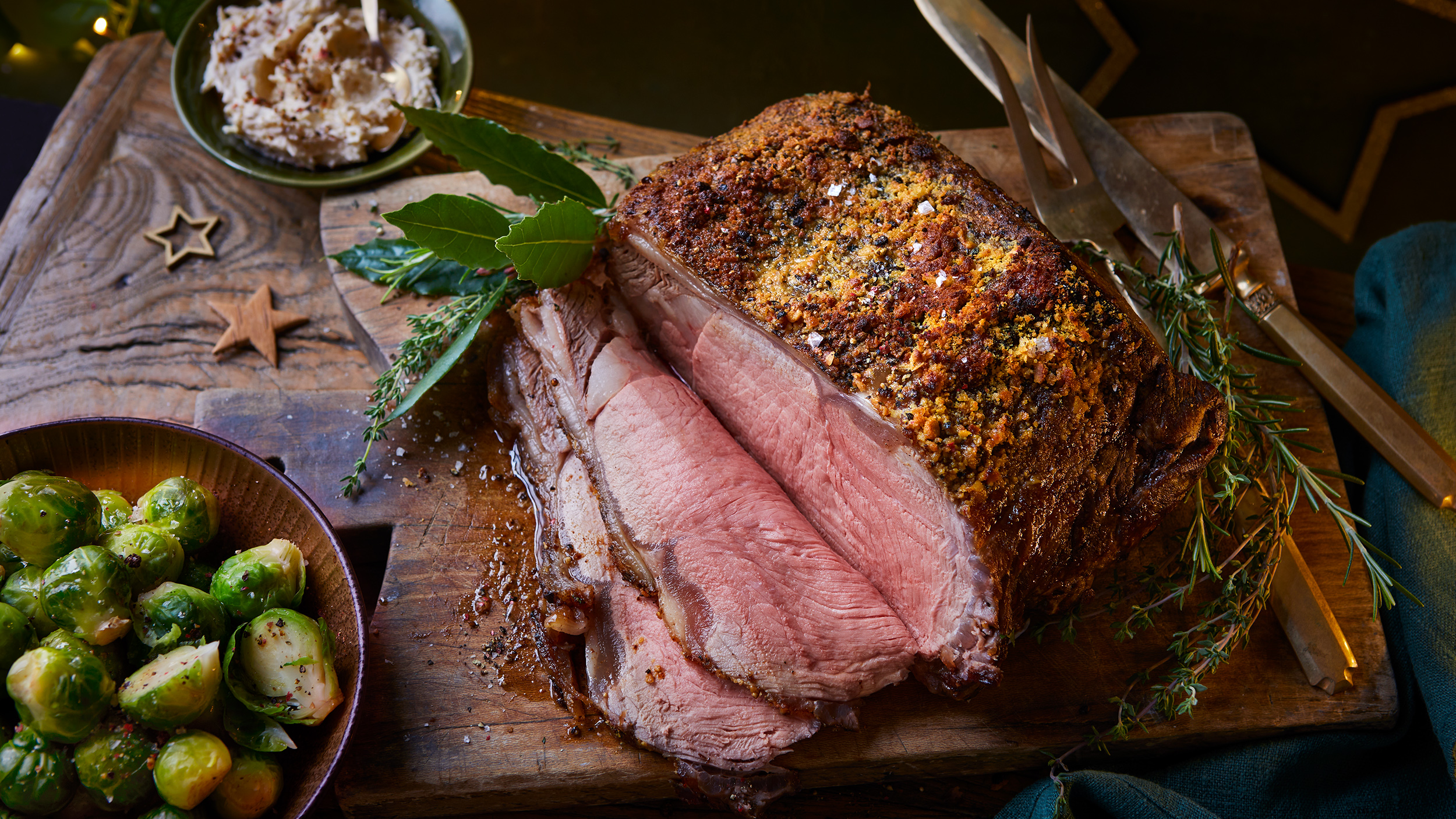 Roast sirloin with creamed horseradish-image