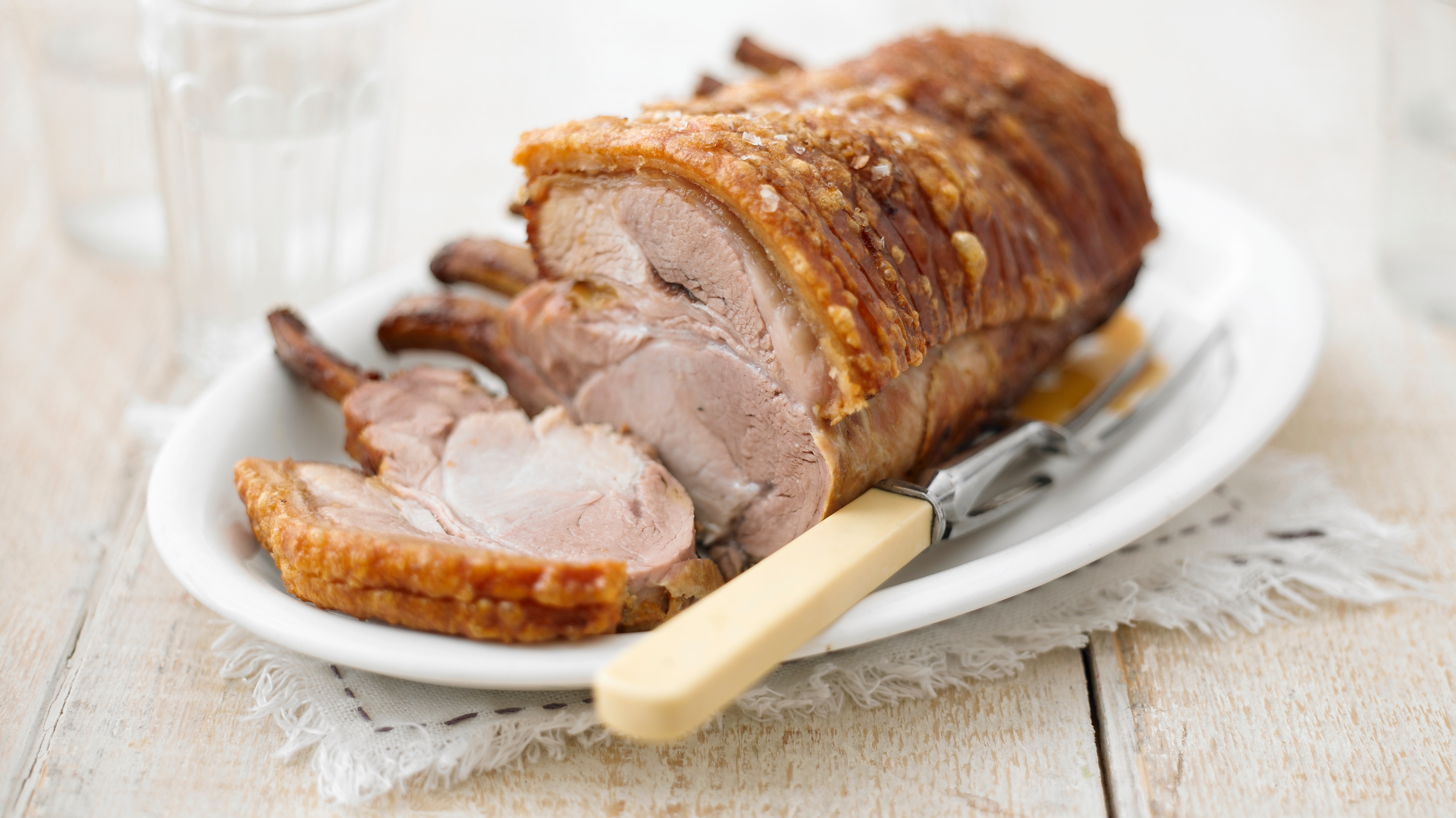 Roast Pork With Crackling Recipe Bbc Food