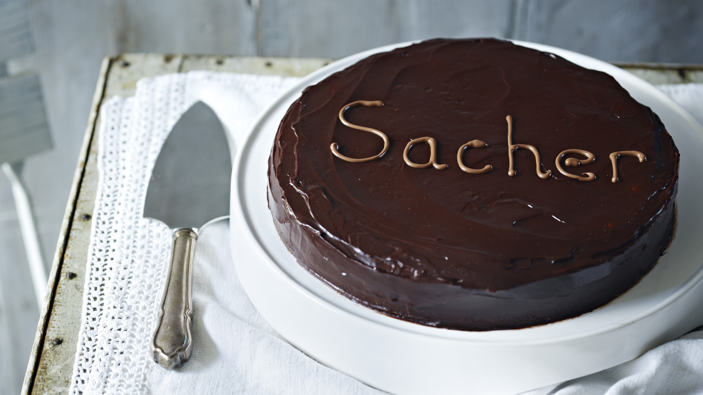 Sachertorte Austrian Chocolate Cake • Electric Blue Food