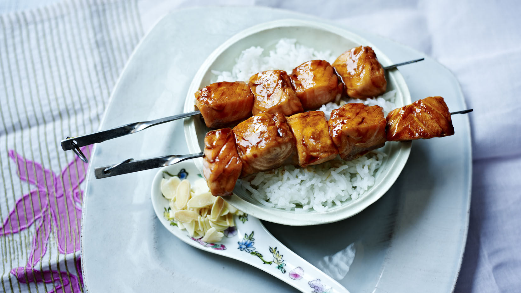 Salmon Yakitori