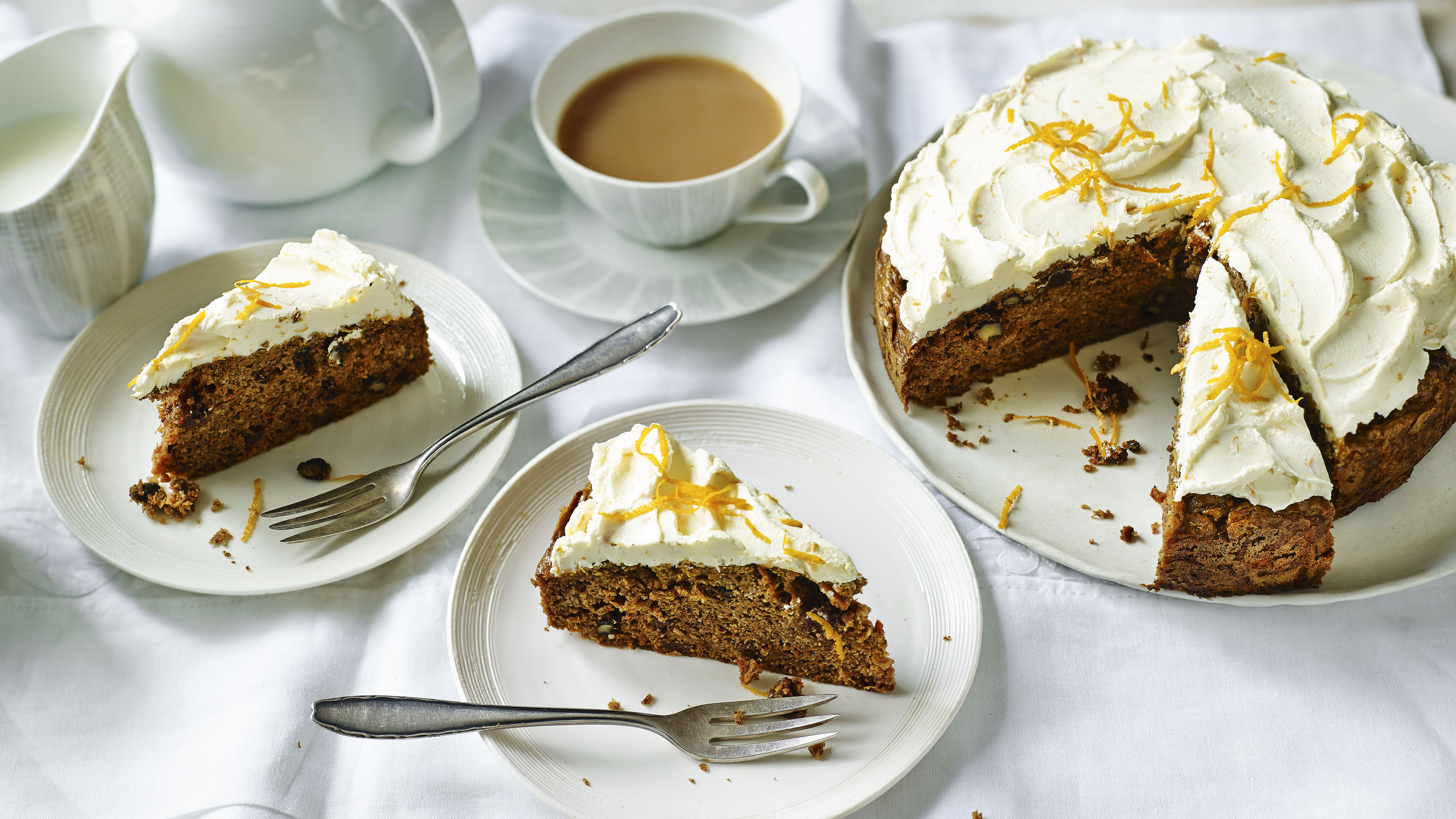 Sugar Free Carrot Cake With Orange Cream Cheese Icing Recipe Bbc Food