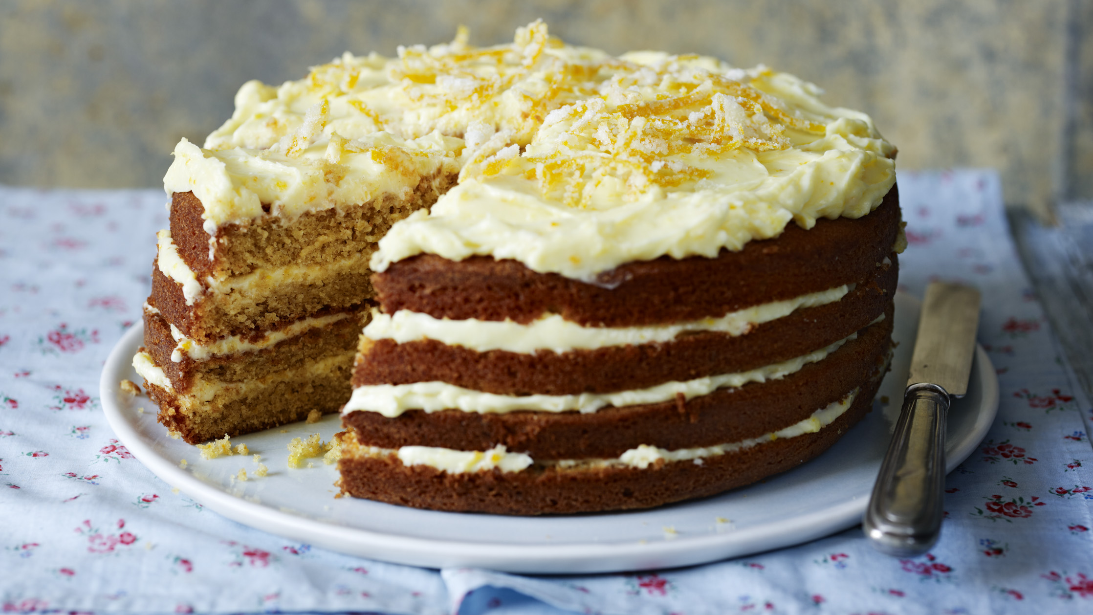 Spiced Whole Orange Cake With Orange Mascarpone Icing Recipe Bbc Food