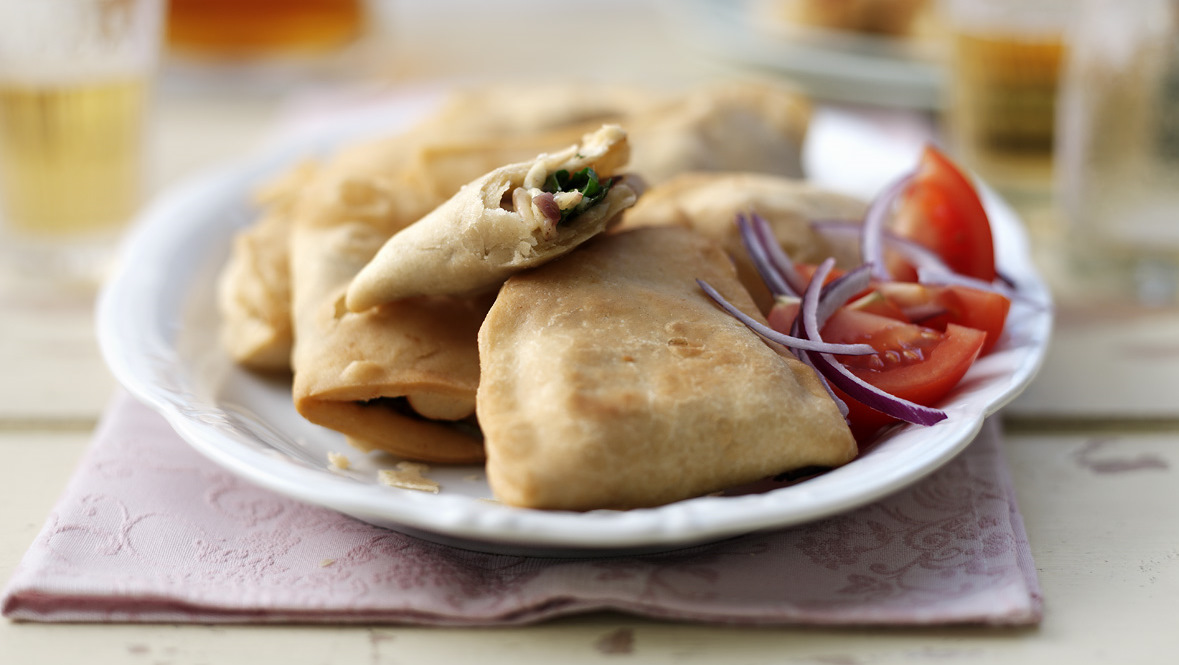 Spinach and cheese samosas-image