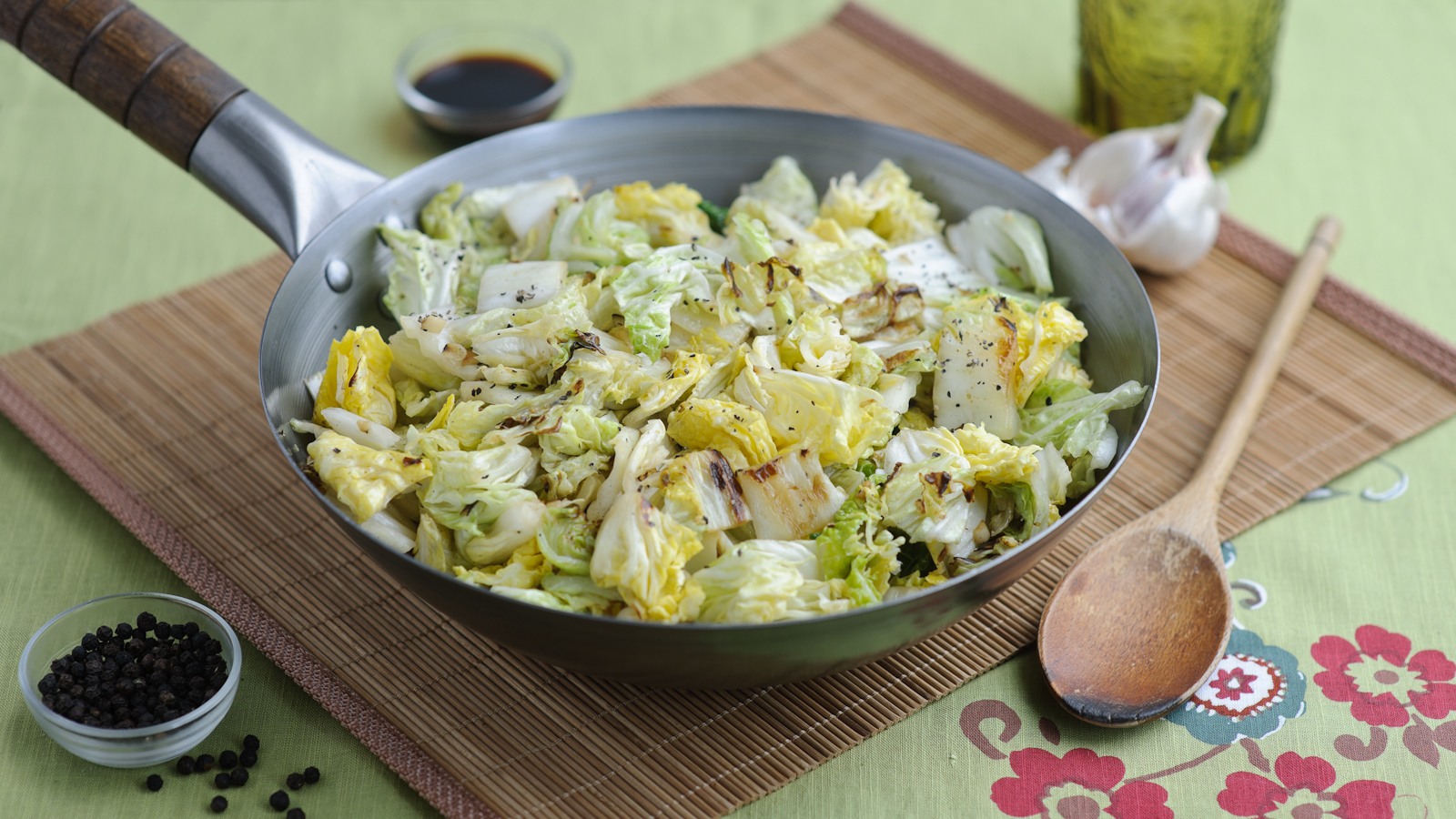 Stir Fried Cabbage With Garlic Recipe Bbc Food