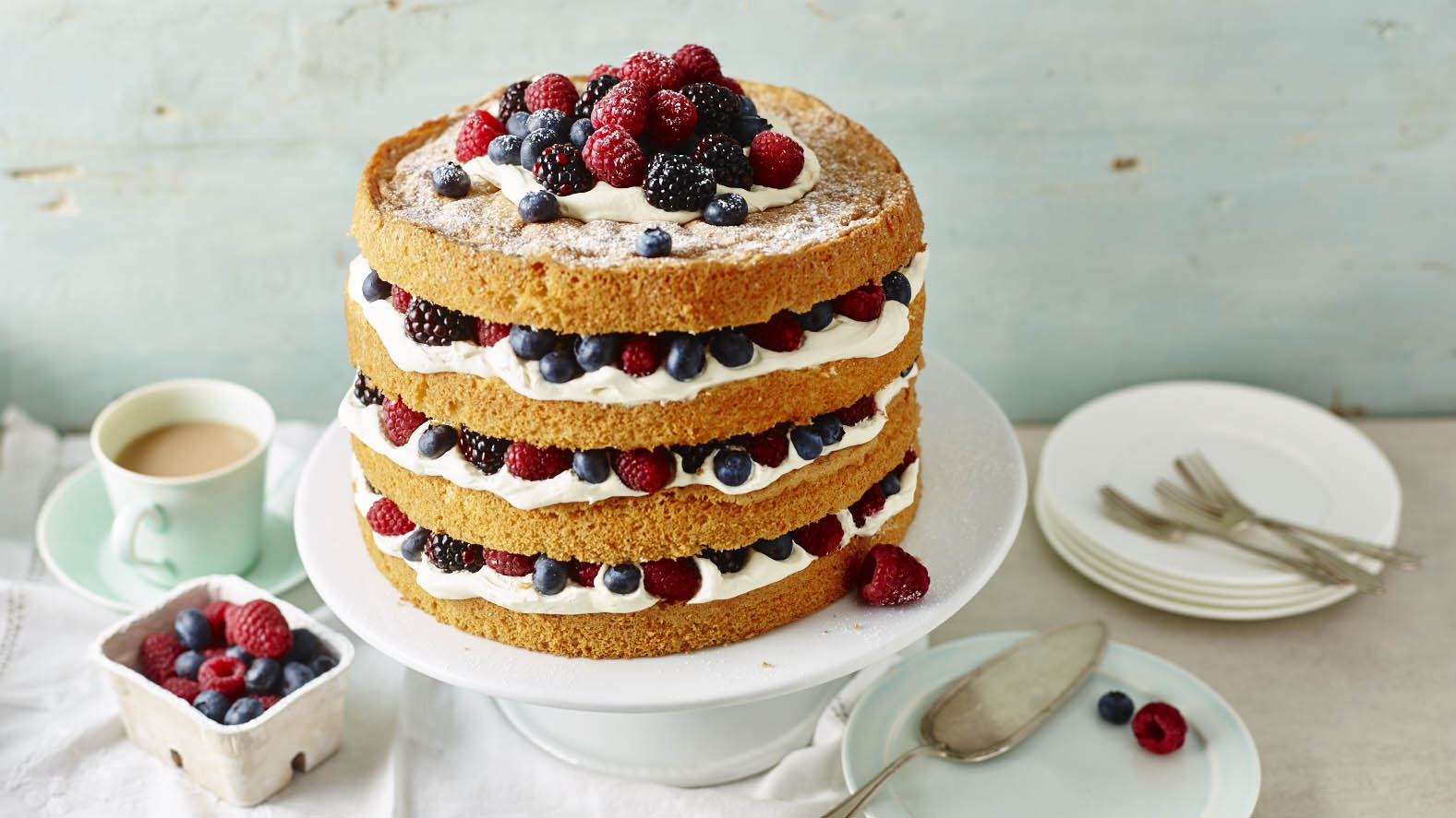 White Chocolate and Lavender Cake with Blueberry Compote - Recipe from The  Taste Master SA