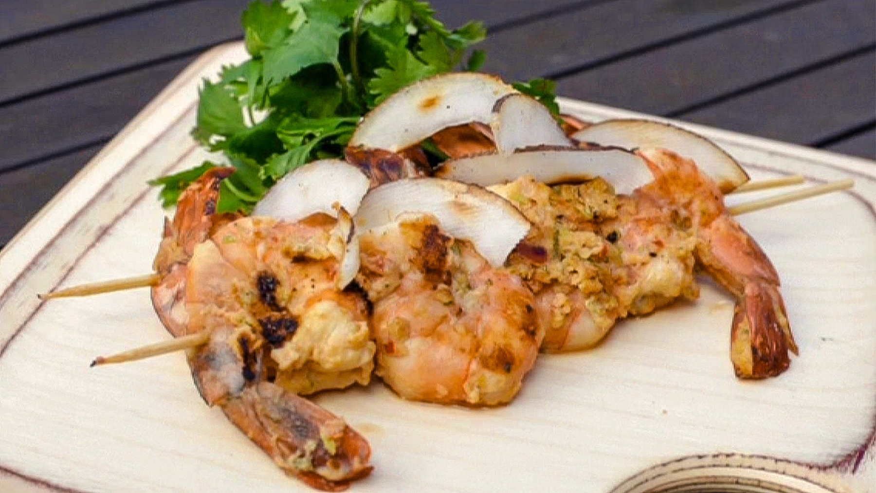 Thai coconut-chilli prawns-image