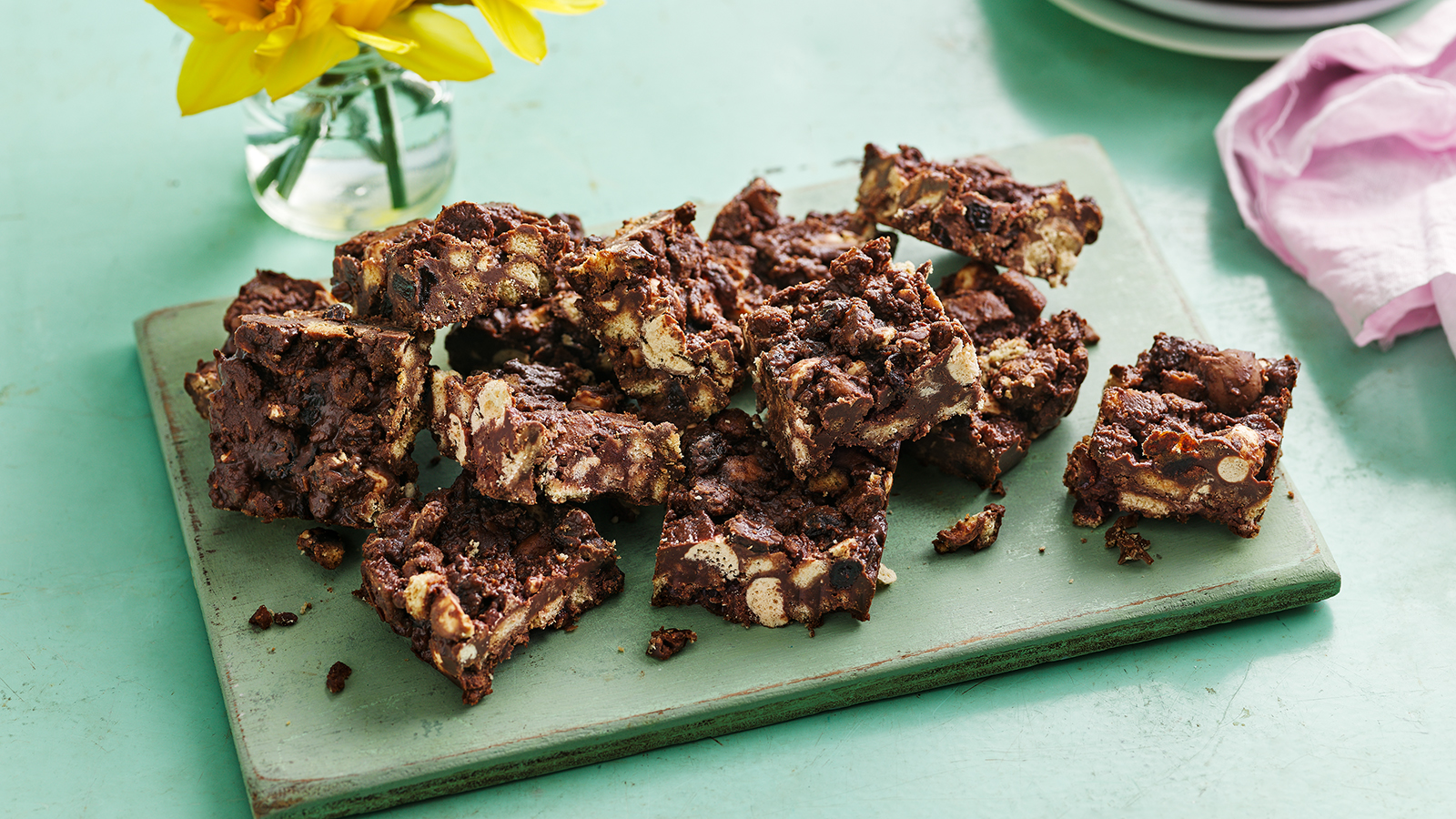 Chocolate, ginger and cherry tiffin | Tesco Real Food