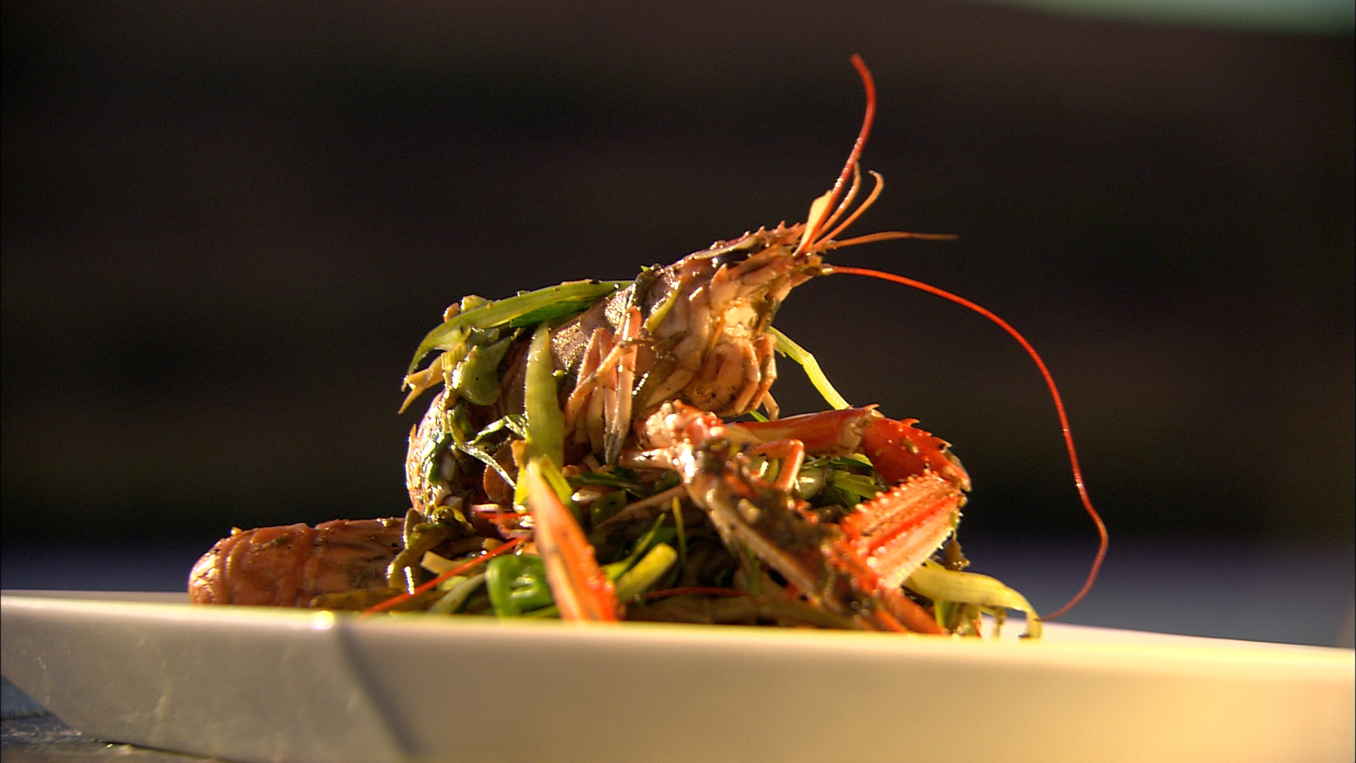 Langoustine and samphire stir fry-image