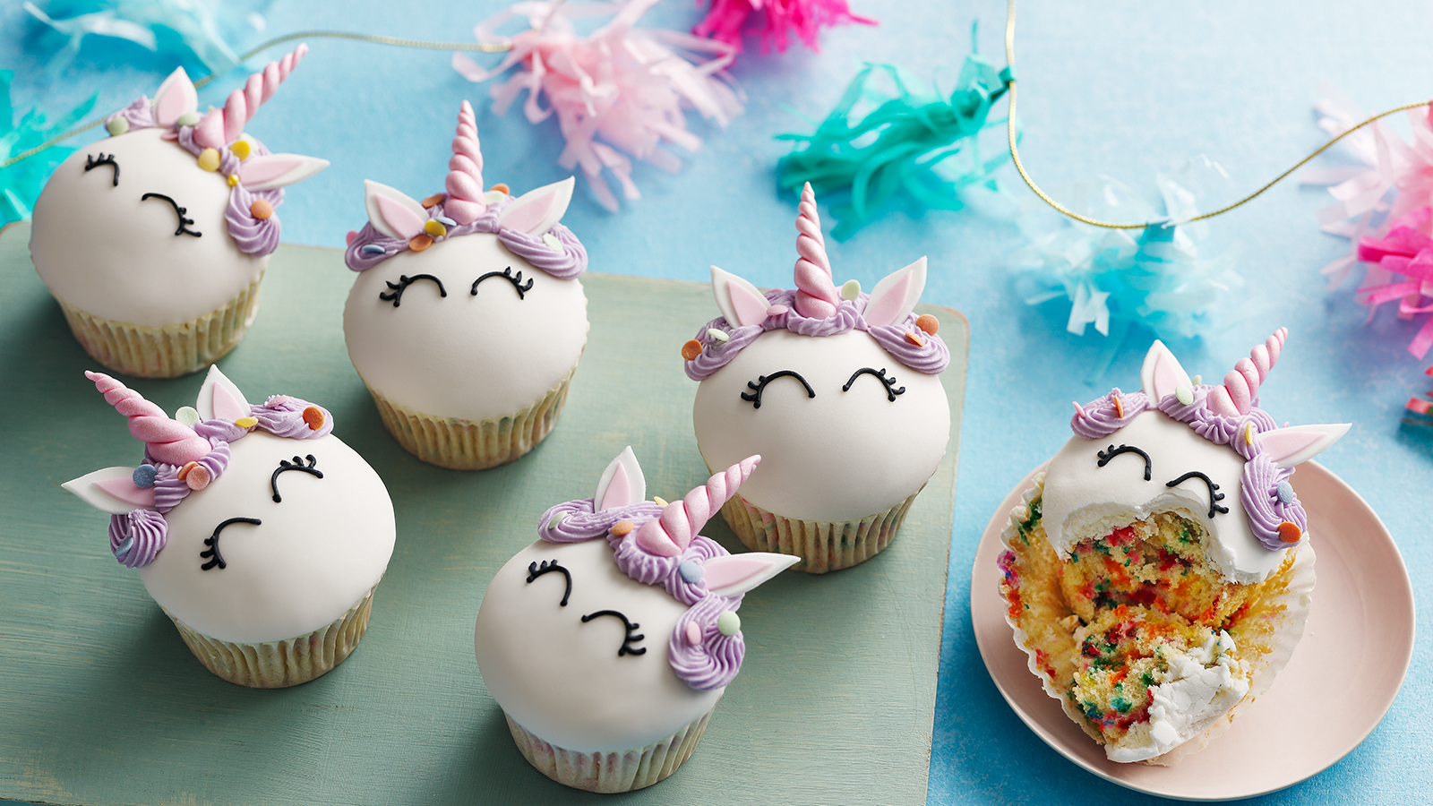 Rainbow unicorn cake & cupcakes for birthday - Cake #116. | Cupcake cakes,  Birthday cupcakes, Rainbow unicorn cake