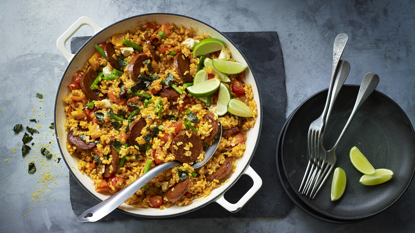 Vegan Paella Recipe c Food